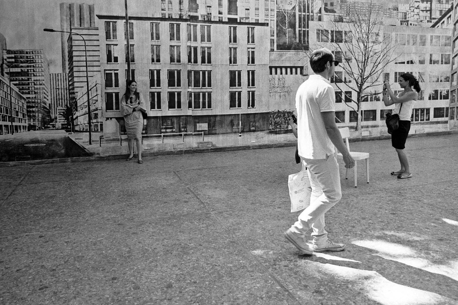 286 square meter of silver gelatine print developed directly on the wall; project carried out by Michael Zirn, Claus Feldmann and Joachim Seinfeld, Venice 2012