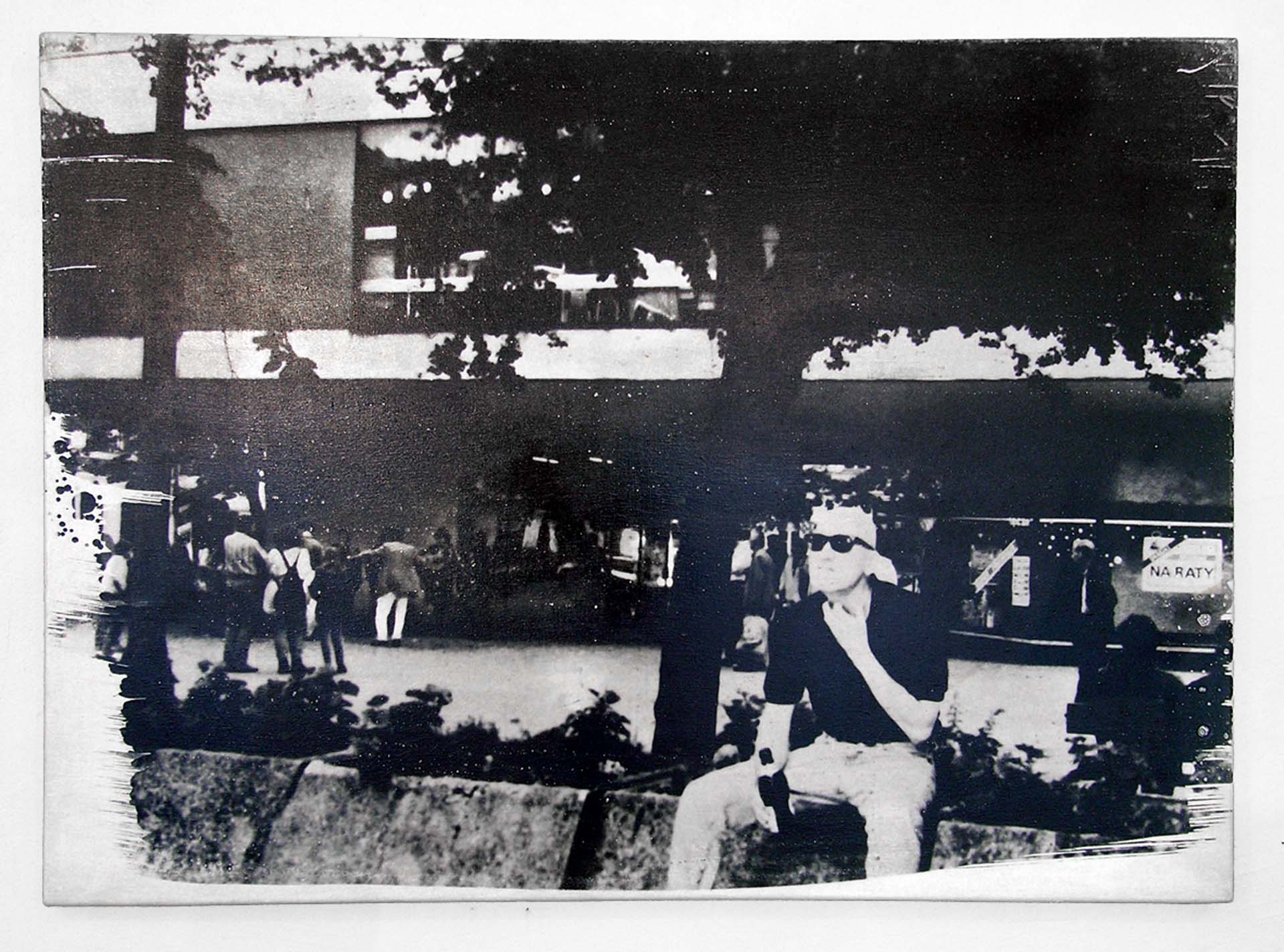 Owsiecim from the Series Podròz do Polski_ Beisl-Balagan, Silver Gelatine Print on Canvas, 70 x 100 cm, 2006