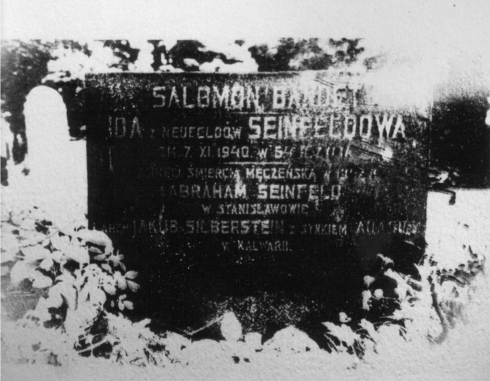 Salomon Bandet & Ida Seinfeldowa, Silver Gelatine Print on Wall, 1995 Manie, Galleria Bordone, Milan, 1995 Photography by courtesy of A. Giudetti