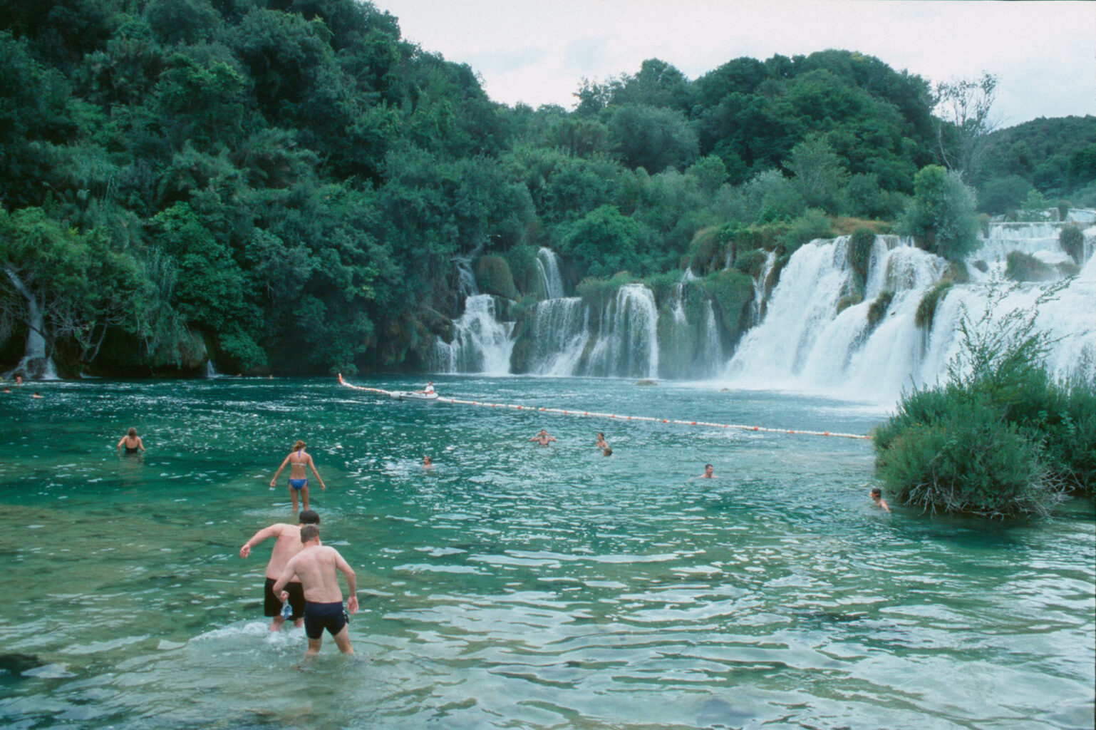 Holiday Paradise or All the Way to Bihac; 2005 Krka Waterfalls Analog Colour Photograph