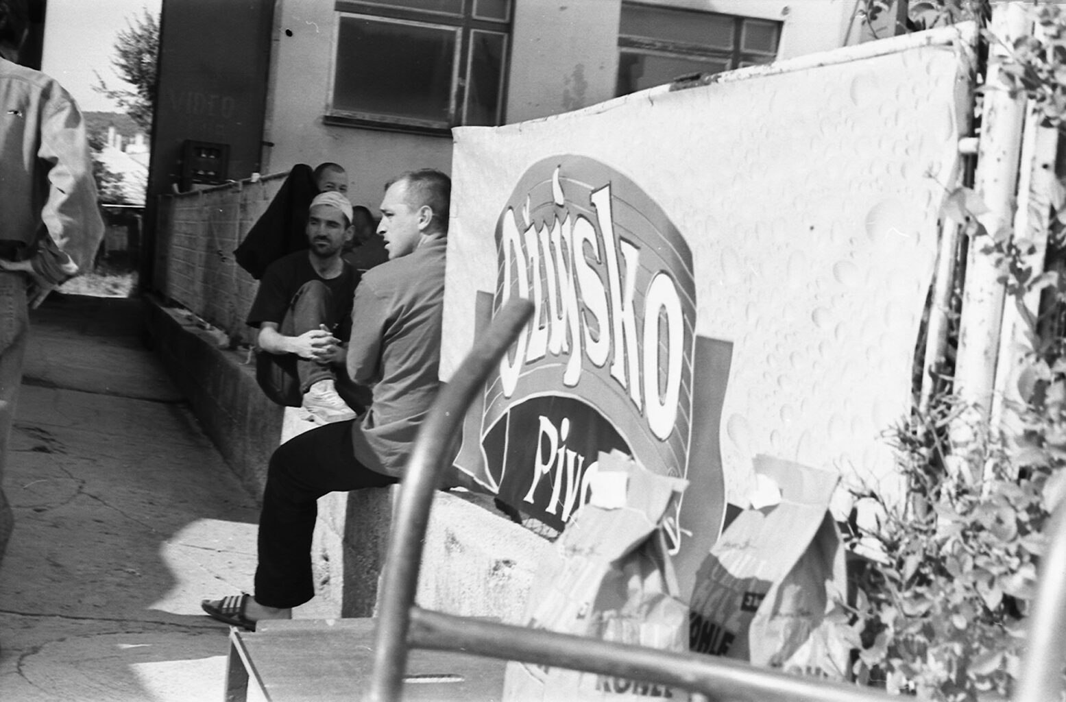 Holiday Paradise or All the Way to Bihac; 2005 On a Street in Knin Analog Black & White Photograph