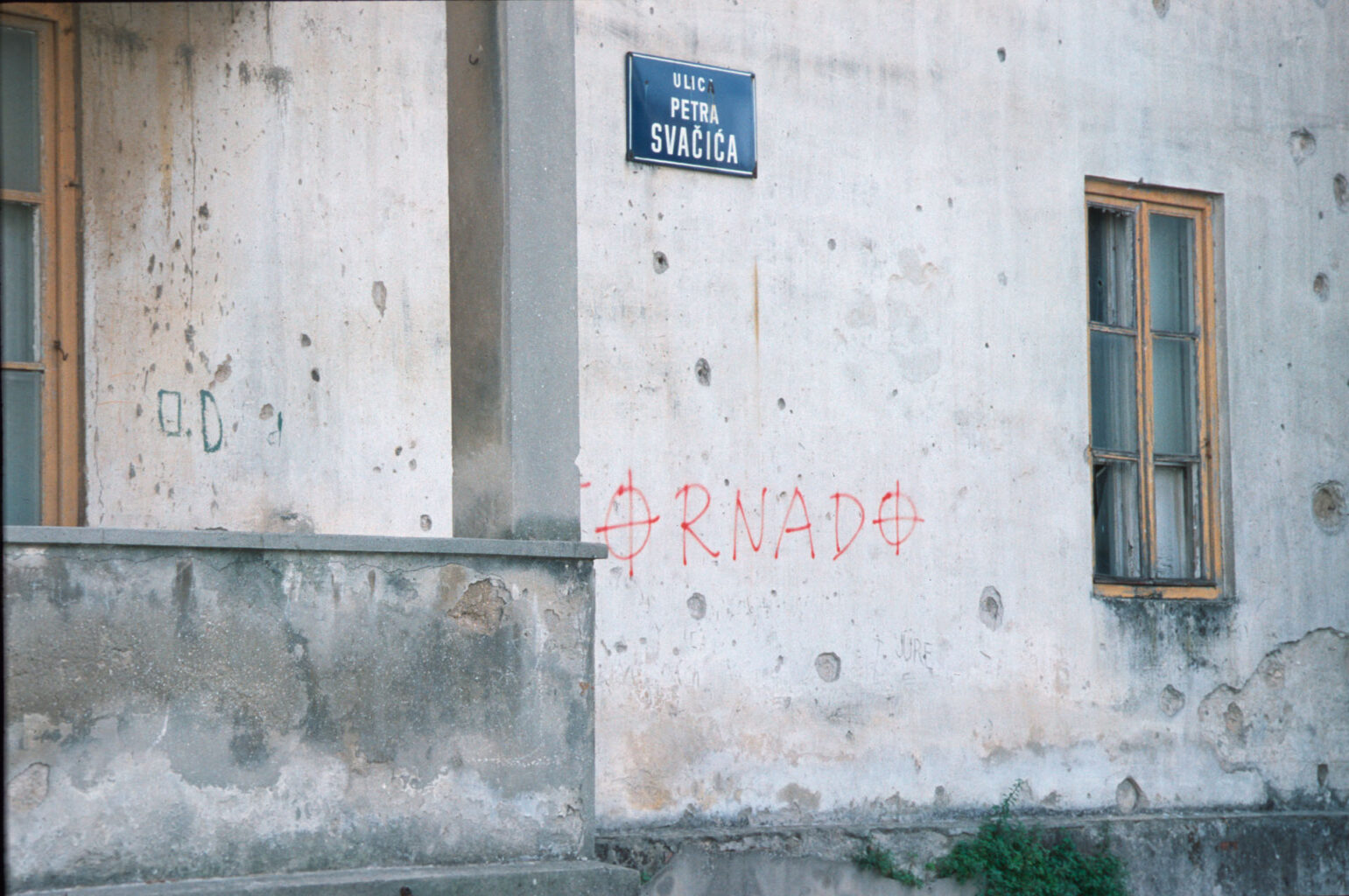 Holiday Paradise or All the Way to Bihac; 2005 Graffiti in Zadar Analog Colour Photograph