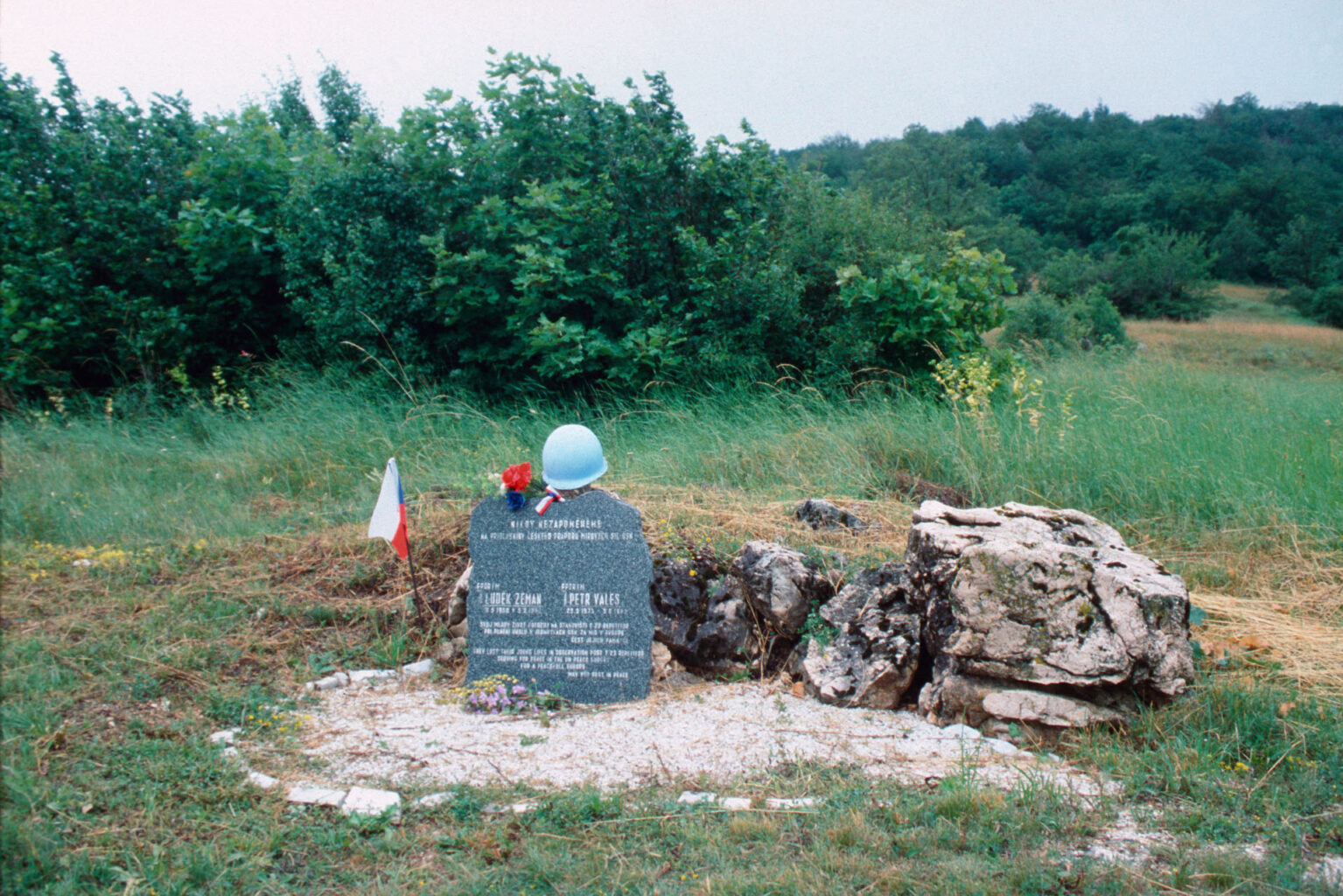 Holiday Paradise or All the Way to Bihac; 2005 Grave of UN-Sodier Analog Colour Photograph