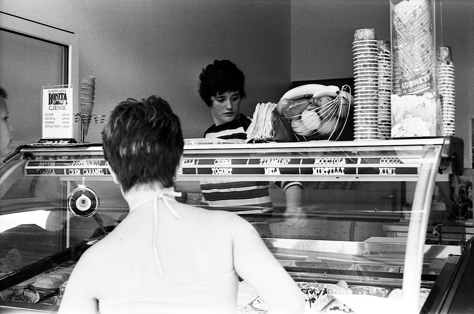 Holiday Paradise or All the Way to Bihac; 2005
Icecream Parlour in Otocac
Analog Black & White Photograph