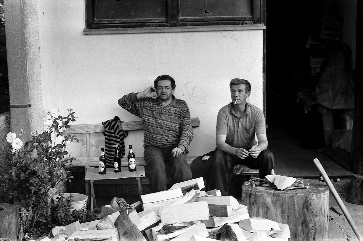 Holiday Paradise or All the Way to Bihac; 2005
Two Men in Udbina
Analog Black & White Photograph